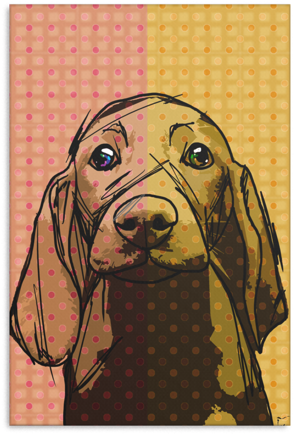 Vizsla Canvas P025 - Canvas (900x900), Png Download