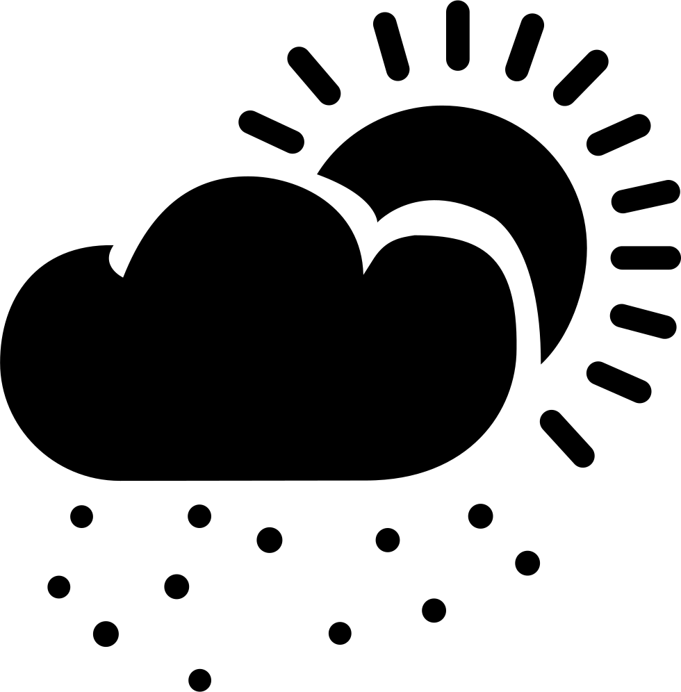 Cloud Rain With Shiny Sun Comments - Icon (980x996), Png Download