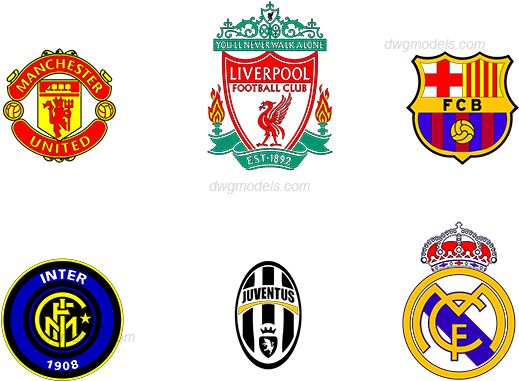 Football Club Logos Dwg - Manchester United Vs Liverpool 2018 (540x380), Png Download