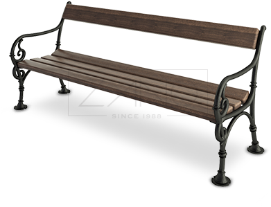 Cast Iron Park Benches - Park Chair Bench Png (450x330), Png Download