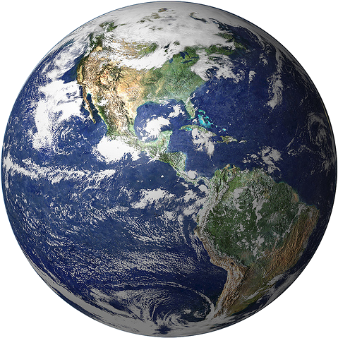 La Tierra Es El Mayor De Los Planetas Rocosos Planet Earth No Background Full Size Png Download Seekpng