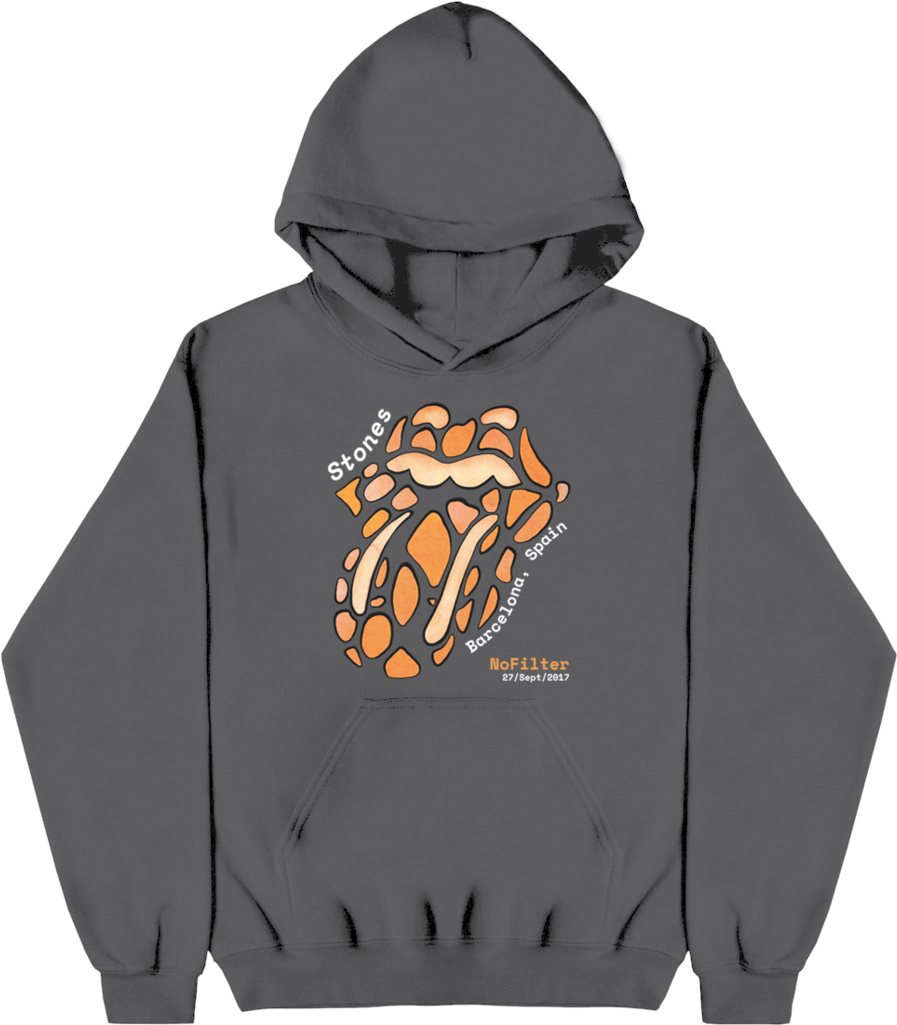 Barcelona Hoodie - Rolling Stones T Shirt Hood (1024x1024), Png Download