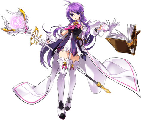 Aether Sage - Elsword Aisha Aether Sage (500x430), Png Download