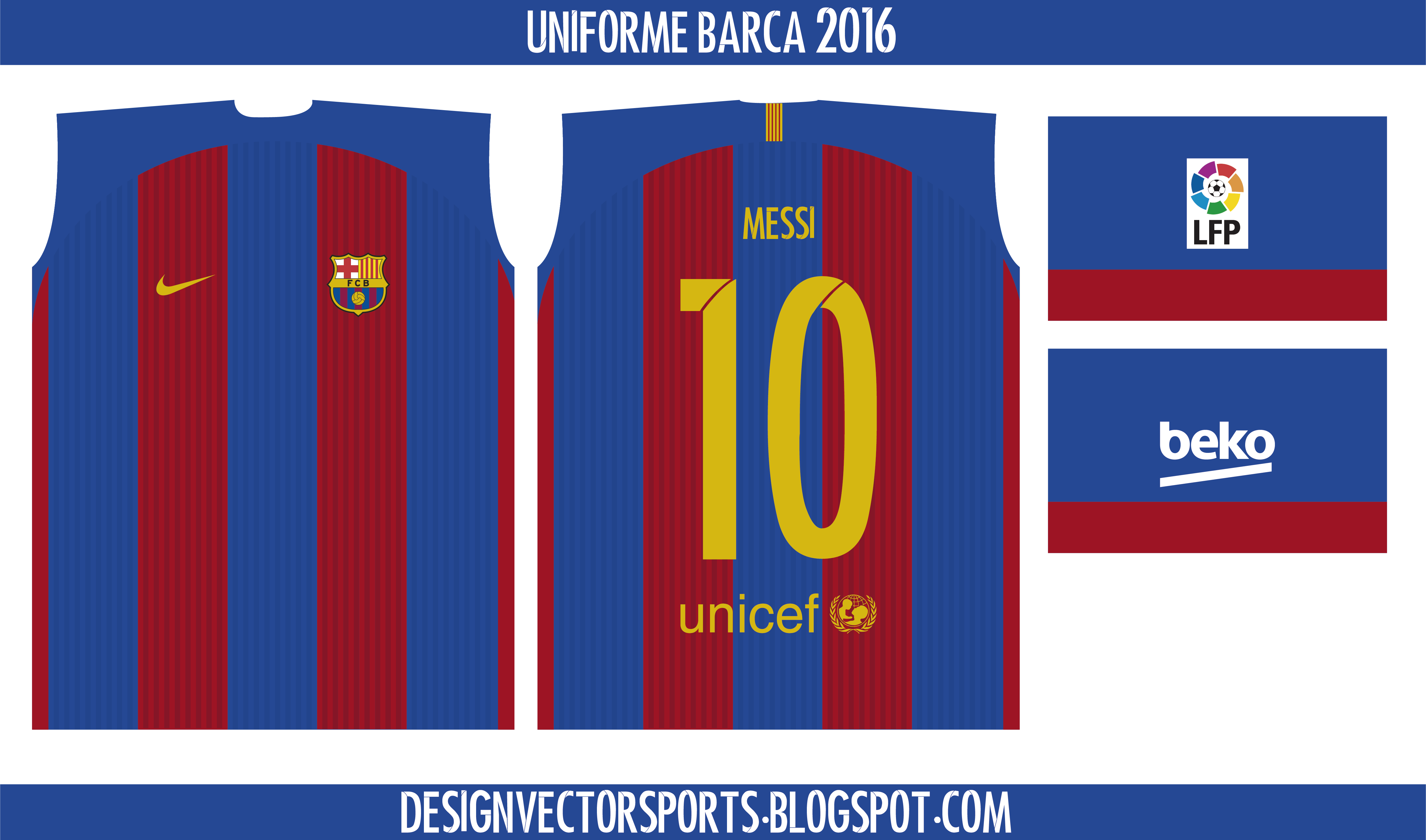 Uniforme Barcelona Png - Fc Barcelona Uniforme Png (4945x2914), Png Download