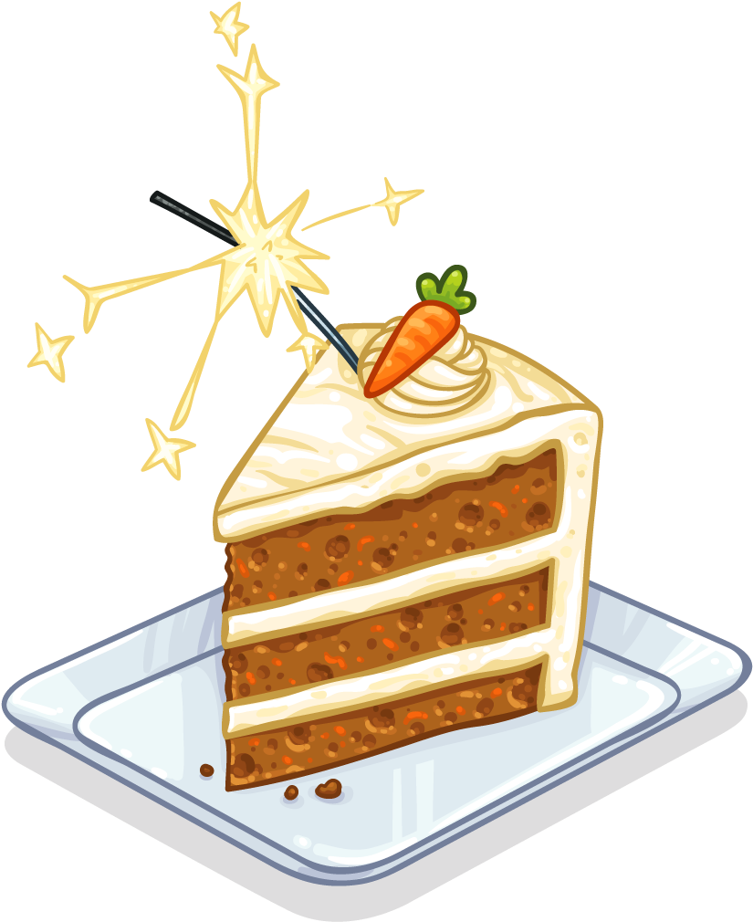Slice Of Carrot Cake - Carrot Cake Clip Art (1024x1024), Png Download