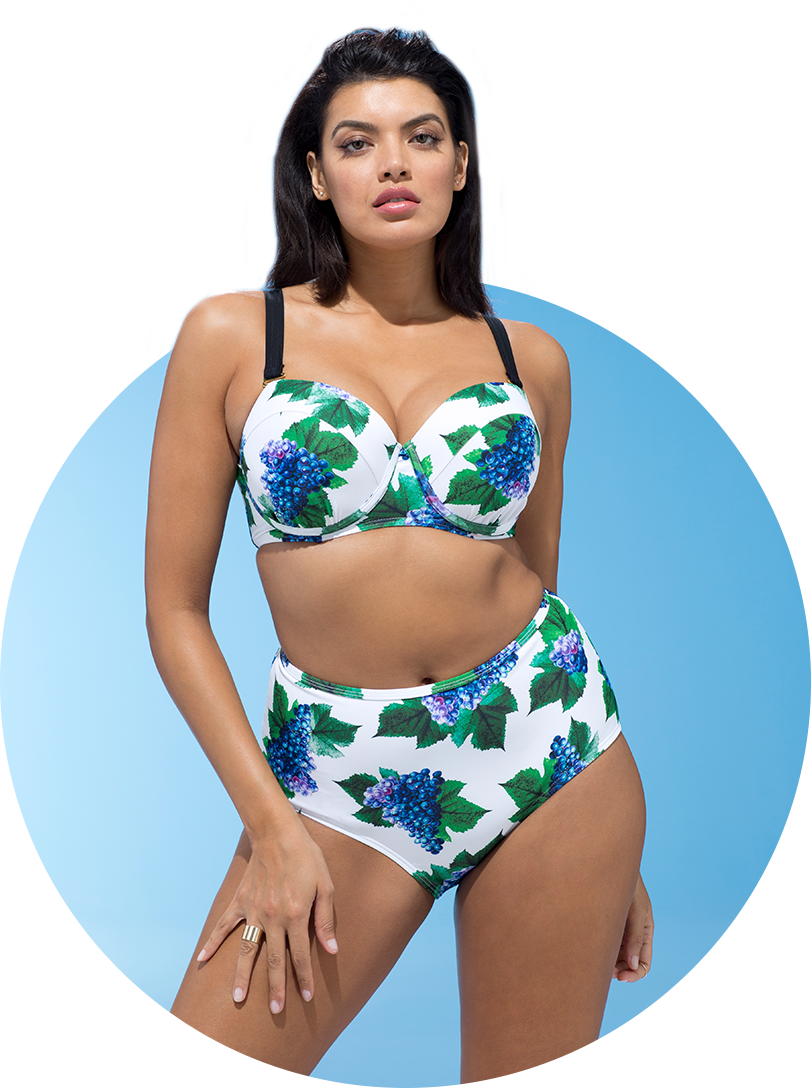 Plus Size Swimwear • Tankini Swimwear • One Piece Swimwear - Swimsuit (811x1088), Png Download