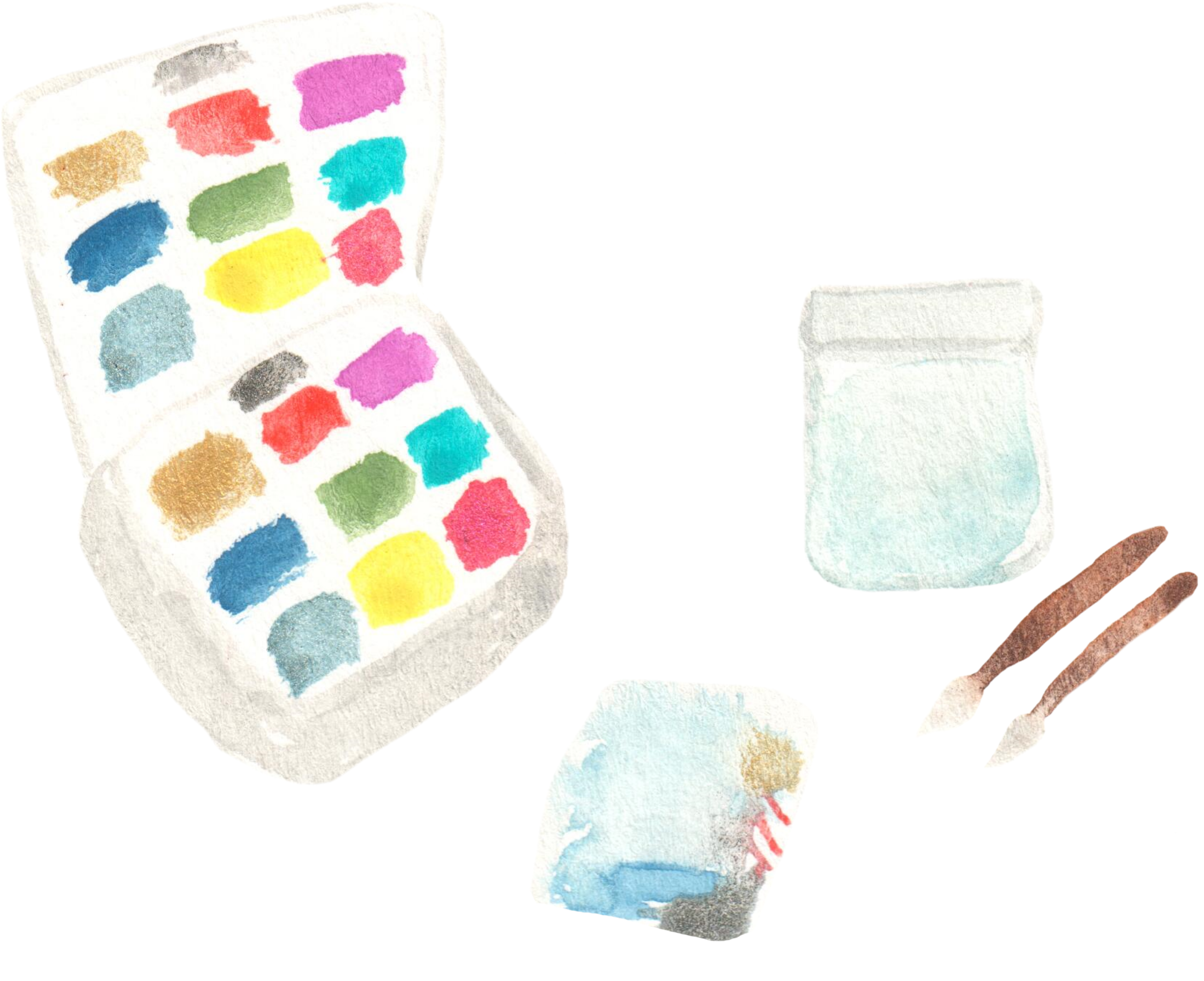 Watercolor Painting (3000x2417), Png Download