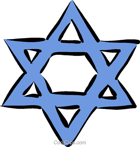 Star Of David Royalty Free Vector Clip Art Illustration - Star Of David (456x480), Png Download