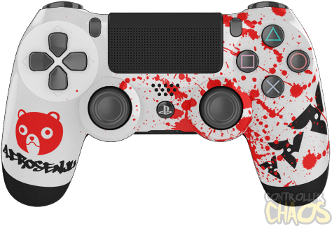 Afrosenju - Sony Dual Shock 4 Bluetooth Controller For Ps4 - White (474x340), Png Download