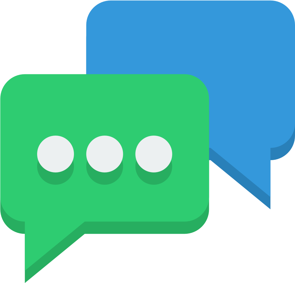 Download Svg Download Png - Chat Flat Icon Png (1024x1024), Png Download