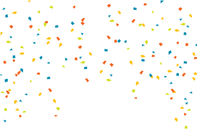 Confetti Png Transparent Images Png All - Confetti With Transparent Background (400x300), Png Download