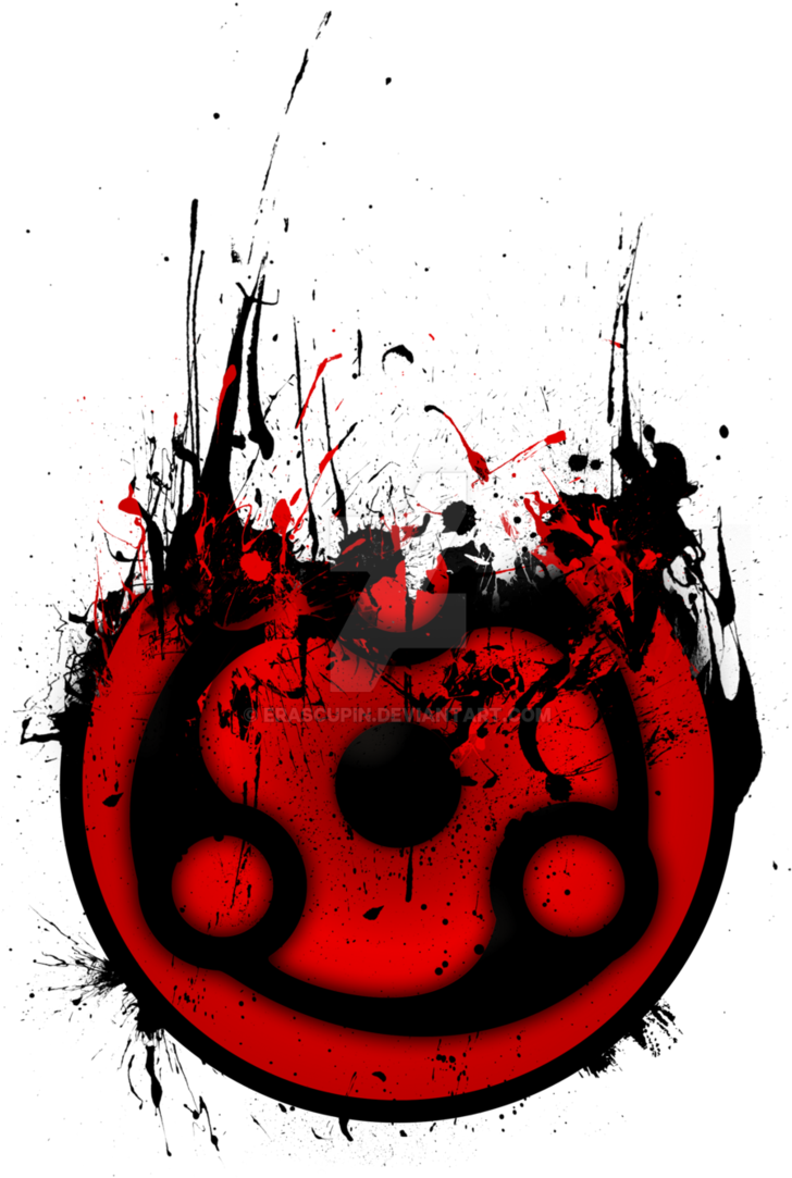 Madara's Mangekyou Sharingan By Erascupin - Mangekyou Sharingan Sasuke Png (730x1095), Png Download