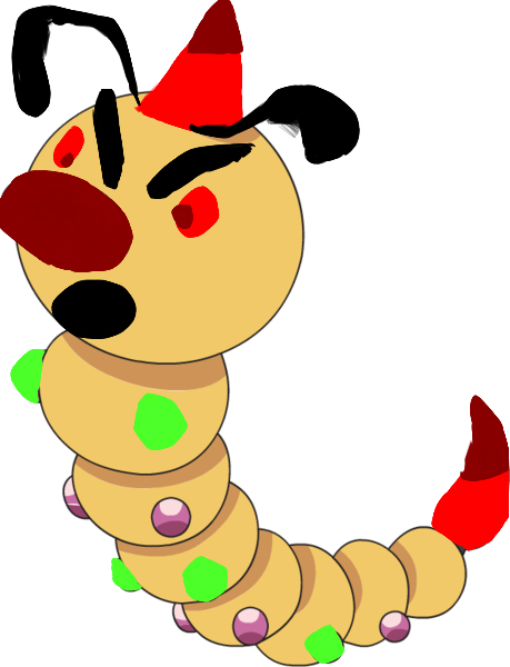Needle Weedle2 - Pokemon Weedle Png (459x600), Png Download