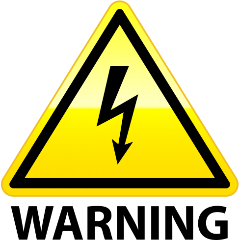 High Voltage Warning Png Clip Art - High Voltage Warning Sign Png (496x500), Png Download