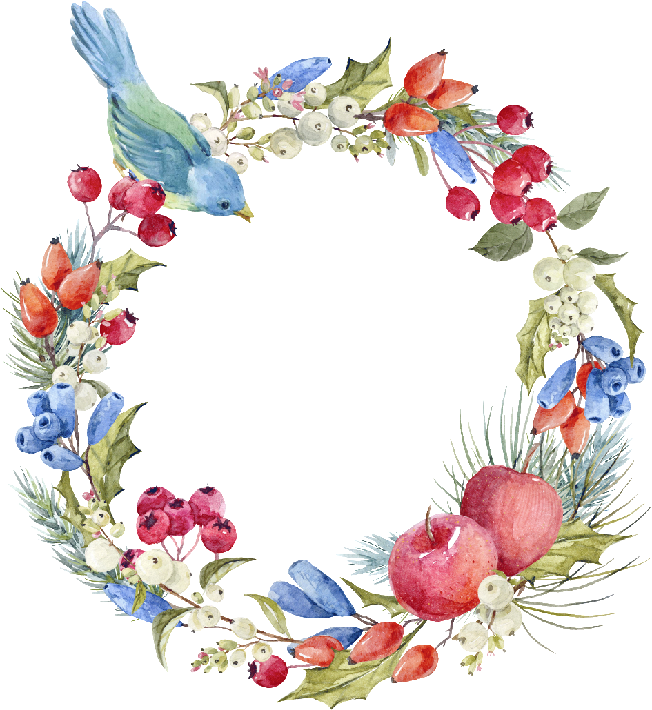 Hand Painted Flower Wreath Png Transparent - Corona De Flores Png (1024x1044), Png Download