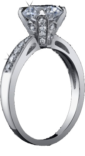 Diamond Ring - Engagement Ring (600x600), Png Download