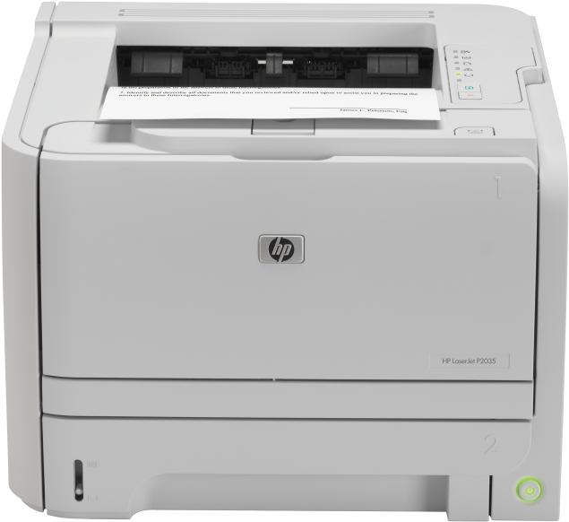 Laser Printer Png Pic - Hp Laserjet P2035 Printer (650x650), Png Download