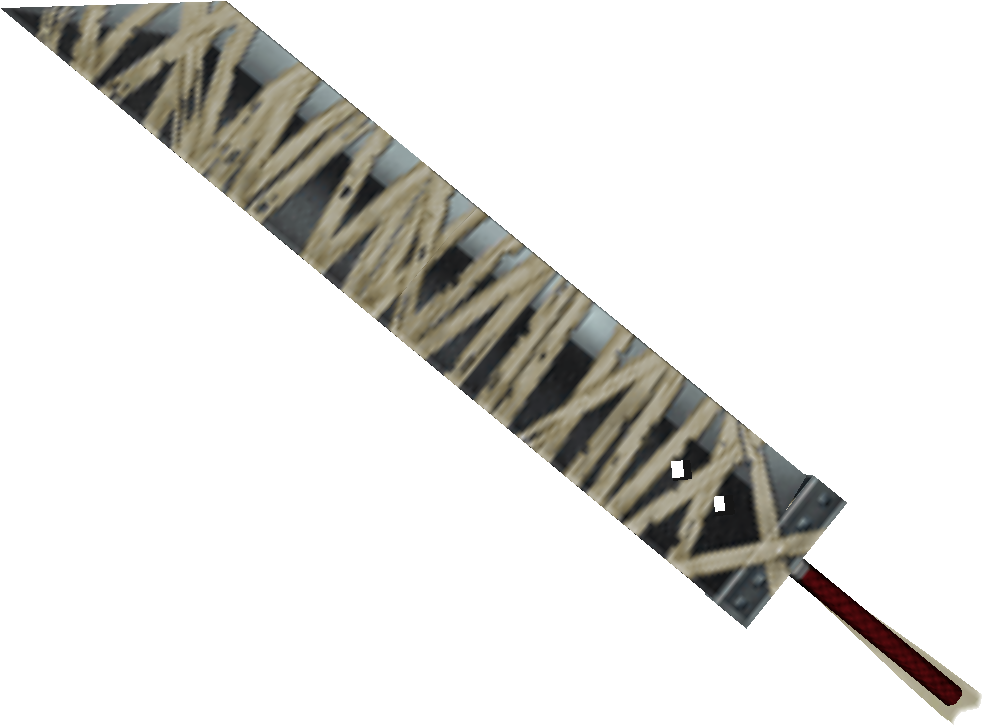 Kingdom Hearts - Kingdom Hearts Cloud Sword (988x730), Png Download