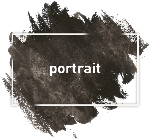 Watercolor/charcoal Portrait - Mancha De Tinta Png (505x470), Png Download