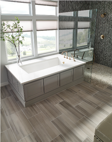 Watercolor Grigio Grey Porcelain Matte Floor And Wall - Tile (769x500), Png Download