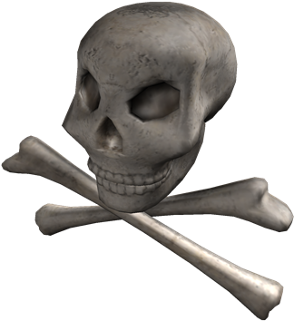 Skull And Crossbones - Skull And Crossbones Roblox (420x420), Png Download