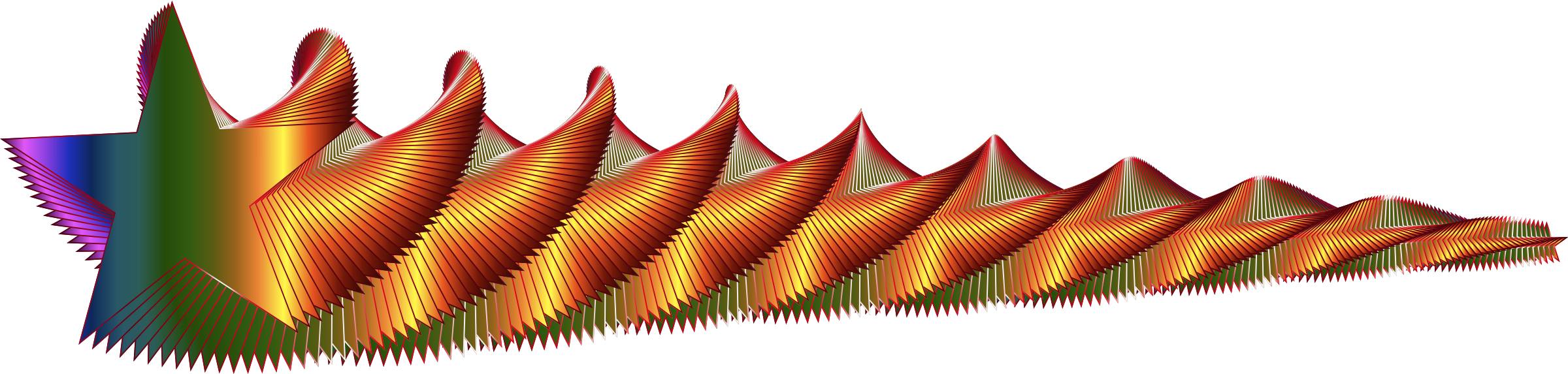 This Free Icons Png Design Of Spectral Shooting Star (2400x573), Png Download