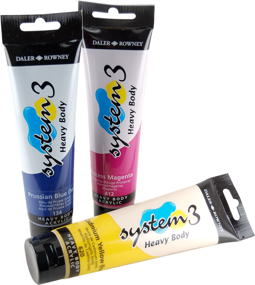 Daler-rowney System 3 Heavy Body Acrylic - Daler Rowney System 3 Heavy Body - Zinc Mixing White (900x971), Png Download