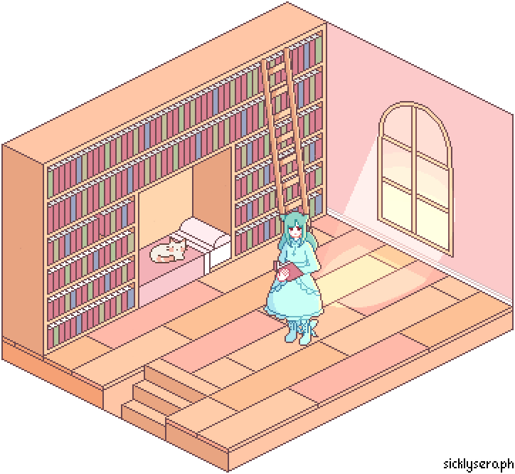 Library Pixel Art 724 666px - Library Pixel Art (724x666), Png Download