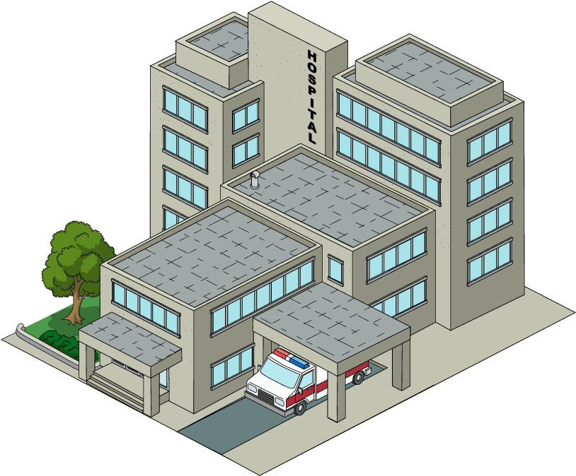 Building Hospital Thumbnail V4 - House (1024x1024), Png Download