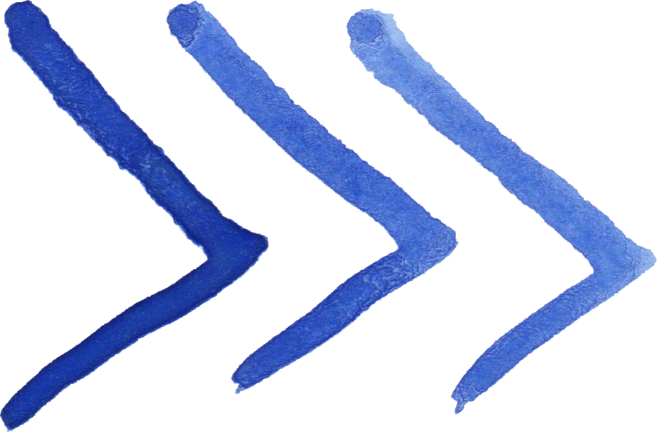 Free Download - Watercolor Arrow Png Blue (927x610), Png Download