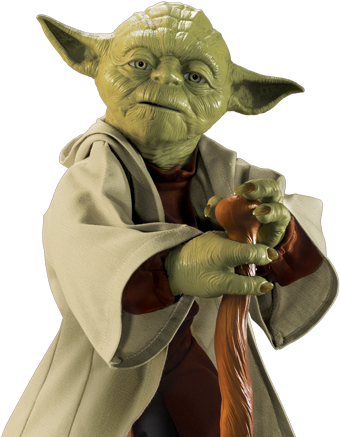 Wisdom Mode - Spin Master Star Wars Legendary Jedi Master Yoda (461x445), Png Download