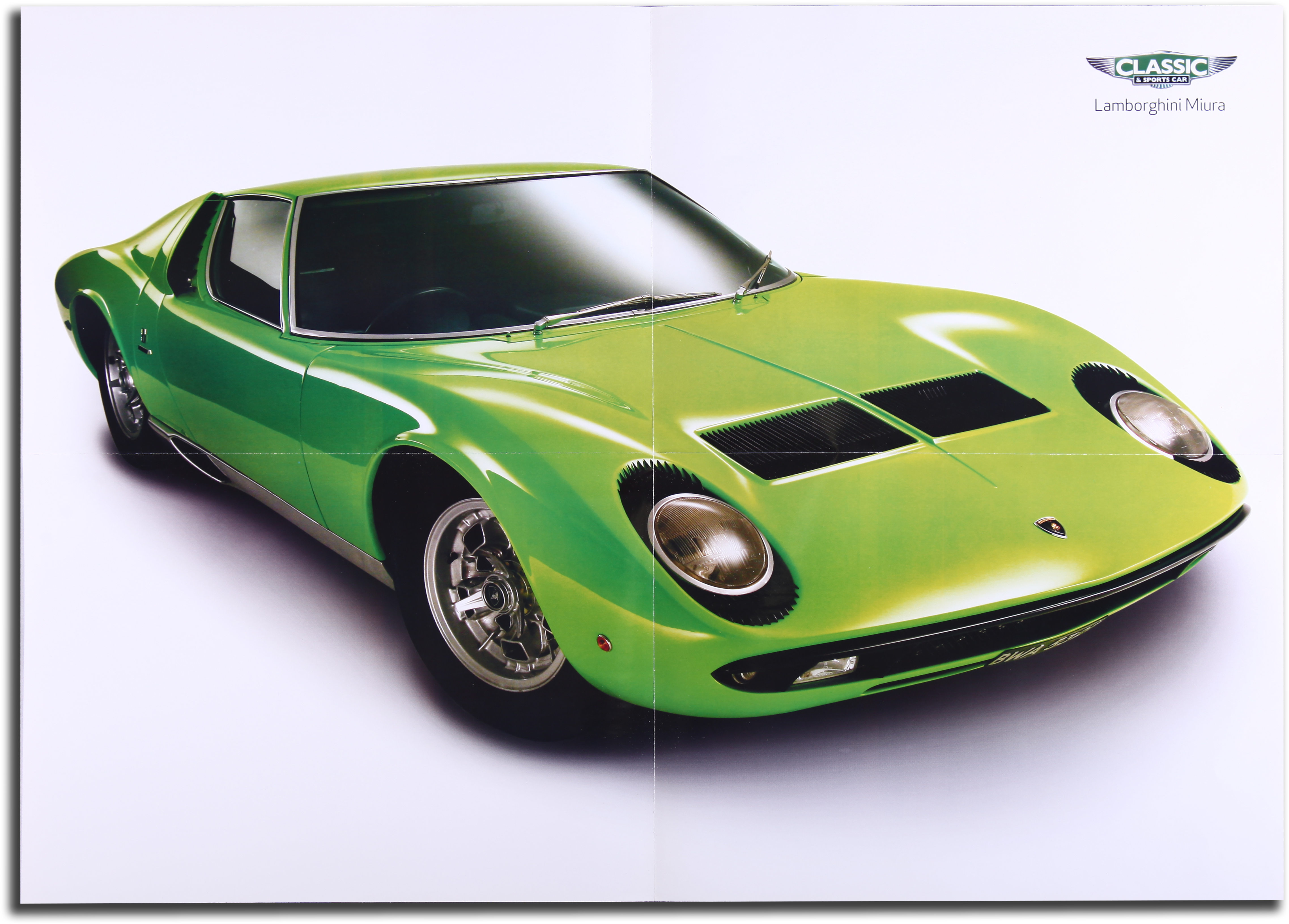 Lamborghini Miura Jaguar E Type Two Sided Poster Oldscooldrivers - Lamborghini Aventador Lamborghini Urus (5616x3744), Png Download