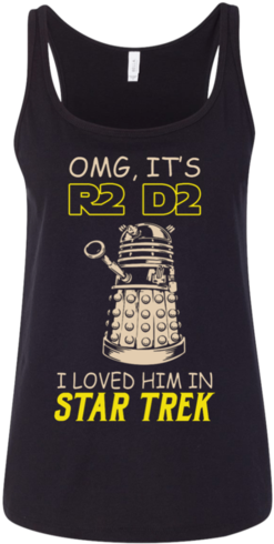 Omg It's R2 D2 I Loved Him In Star Trek Shirt Ladies' - Omg Its R2d2 I Loved Him In Star Trek Shirt Hoodie (500x500), Png Download
