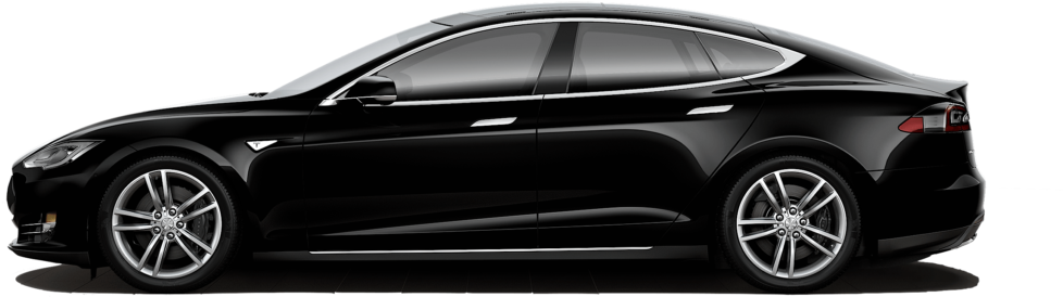 Tesla Png Transparent - Toyota Camry 2017 Black Exterior (1024x423), Png Download