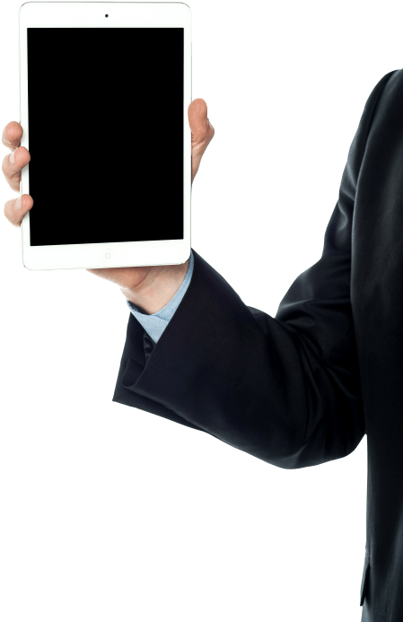 Free Png Men With Tablet Png Images Transparent - Man With Tablet Png Transparent (480x722), Png Download