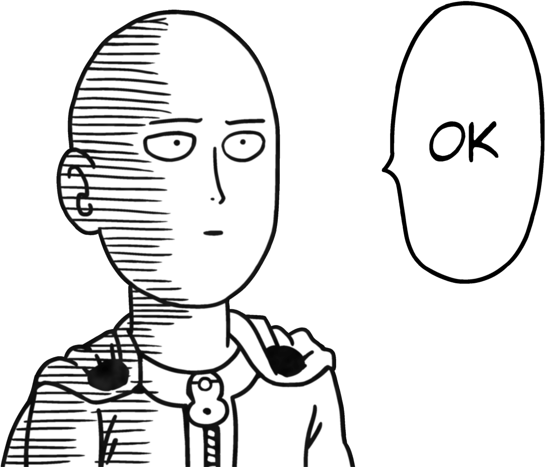 One Punch Man - One Punch Man Manga Saitama (1280x960), Png Download