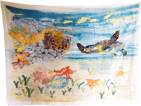 Calypso & Friends Blankie - Painting (500x500), Png Download