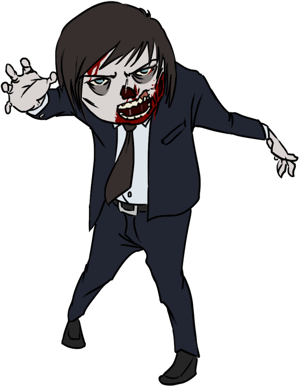 Zombie Clip Art Vector Zombie Graphics Image - Halloween Zombie Clip Art (676x835), Png Download