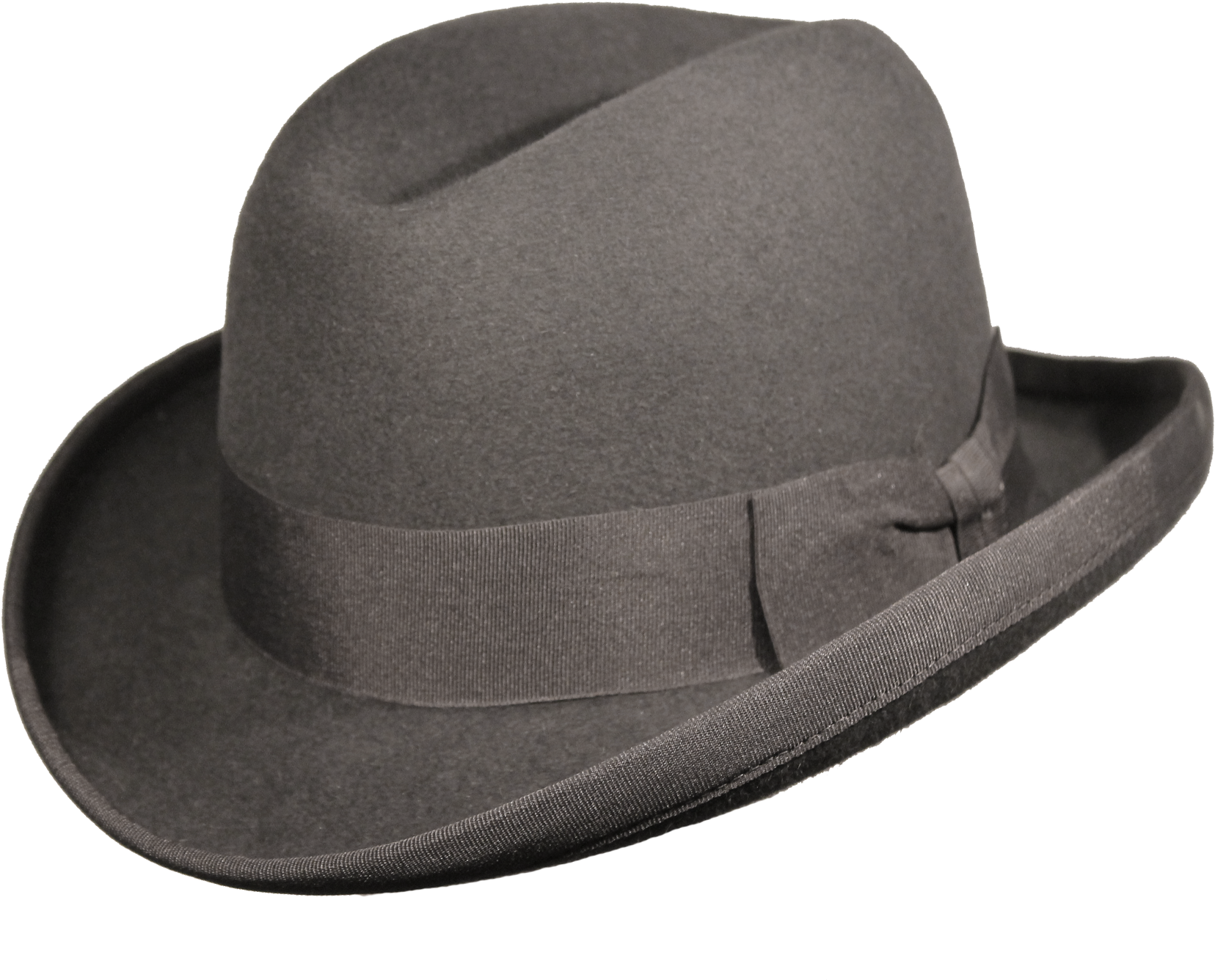 F98210-dl Sombrero Homburg 100% Pelo C/doble Lazo - Sombrero Homburg (2256x1504), Png Download