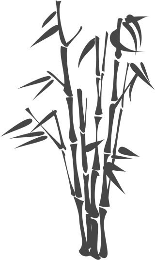 Drawn Bamboo Bamboo Grass - Bamboo Silhouette (800x550), Png Download