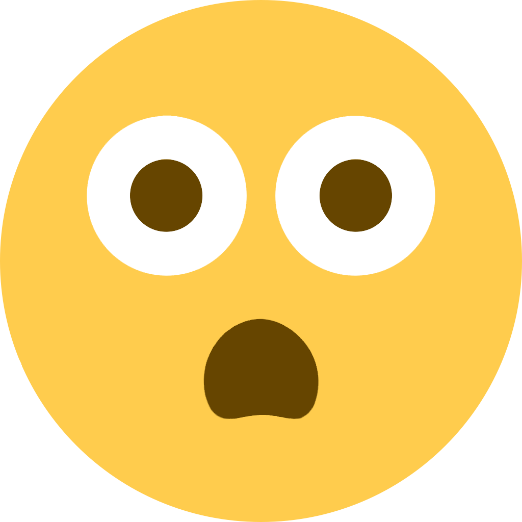 Shook - Shook Emoji (1024x1024), Png Download