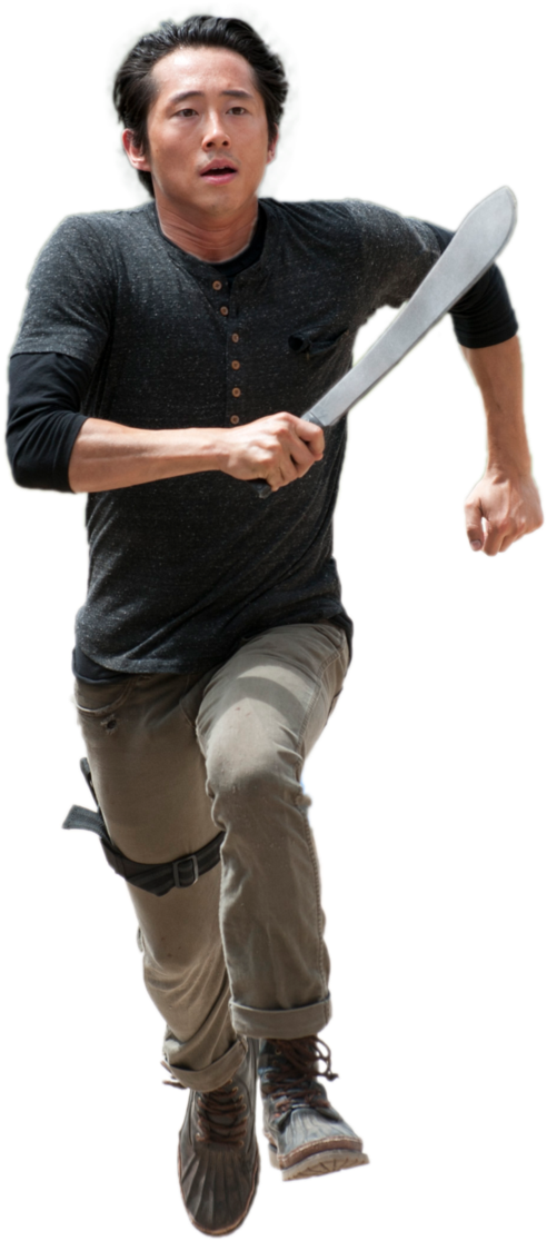 Glenn Season4 The Walking Dead Render By Twdmeuvicio-d6pbmym - Walking Dead Carl Transparent (666x1198), Png Download