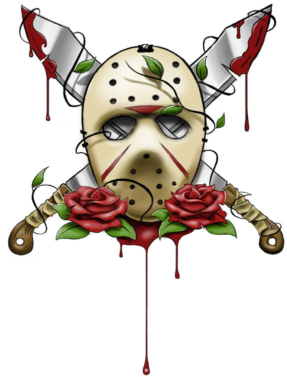 Jason Vorheess Artwork - Jason Friday The 13th Tattoo (600x927), Png Download