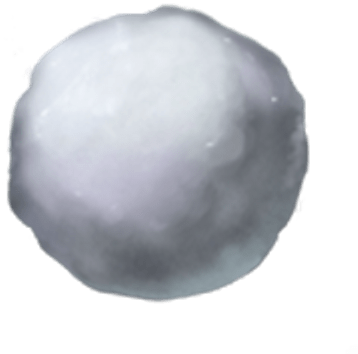 Glistering Snowball - Bola De Nieve Png (400x400), Png Download
