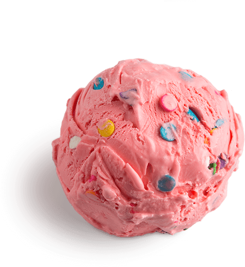 Cotton Candy Ice Cream Scooped - Ice Cream (600x600), Png Download
