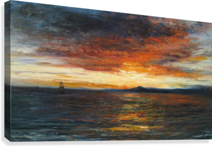 Sunset On The Isle Of Skye Canvas Print - Skye (429x298), Png Download