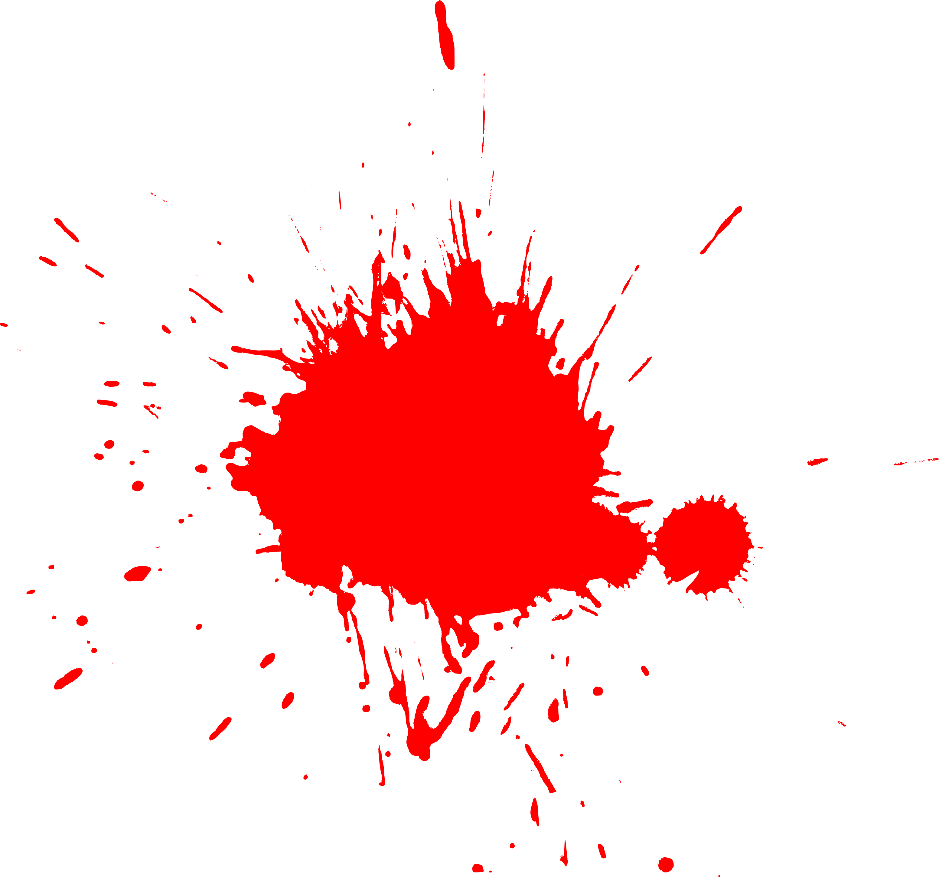 Red Paint Png - Portable Network Graphics (3105x2900), Png Download