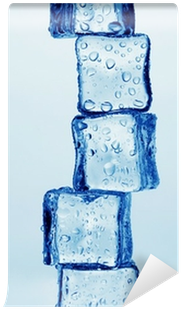 Melting Ice Cubes Isolated On White Wall Mural • Pixers® - Ice (400x400), Png Download