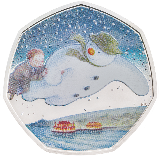 40th Anniversary Of The Snowman 2018 Silver Proof 50p - Fifty Pence (430x430), Png Download