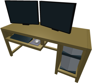 Computer Desk Png Svg Library Stock - Pc Desk Png (420x420), Png Download